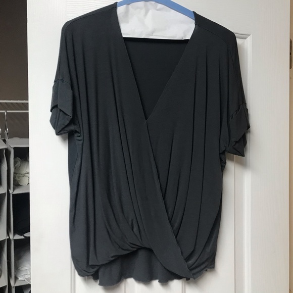 Double Zero Tops - Double Zero Gray Twist Top-worn once & dry cleaned Double Zero Tops - Double Zero Gray Twist Top-worn once & dry cleaned